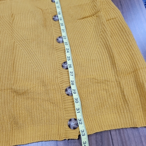 KOJOOIN Women's Button Down Ribbed Knit Slim Long Sleeve V Neck Sweater Dress M - Picture 9 of 12